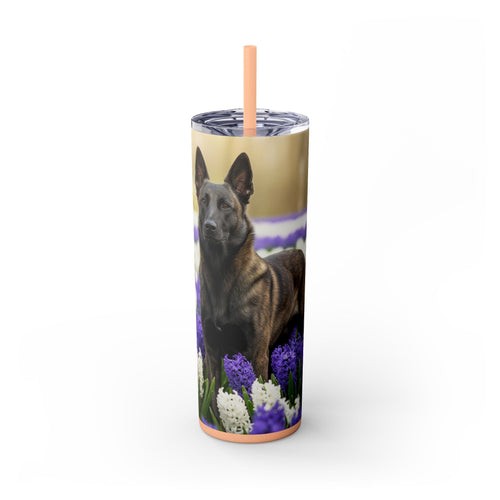 Skinny Tumbler with Straw – 20 oz Stainless Steel Cup