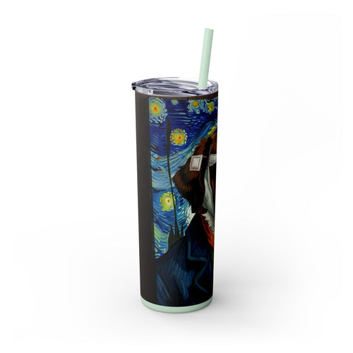 Skinny Tumbler with Straw – 20 oz Stainless Steel Cup