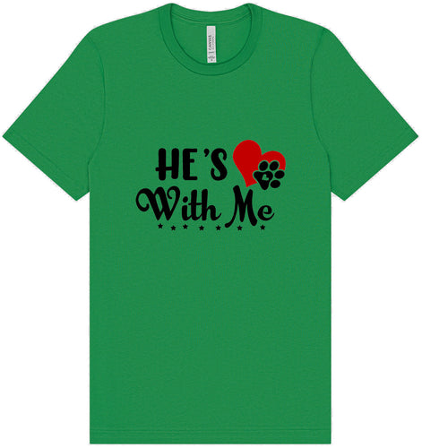 Cutesy He's With Me Adult Bella Canvas Shirt