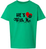 Cutesy He's With Me Children's Gildan Soft Shirt