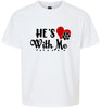 Cutesy He's With Me Children's Gildan Soft Shirt