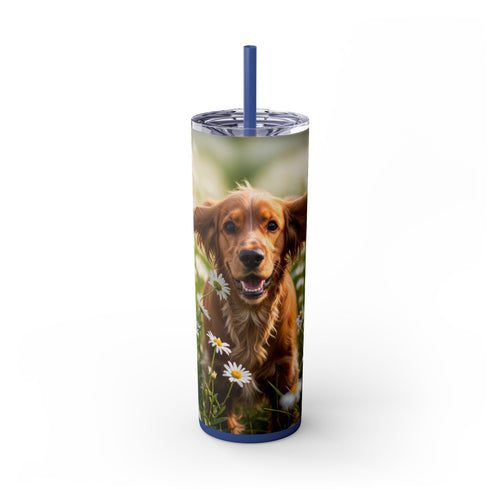 Skinny Tumbler with Straw – 20 oz Stainless Steel Cup