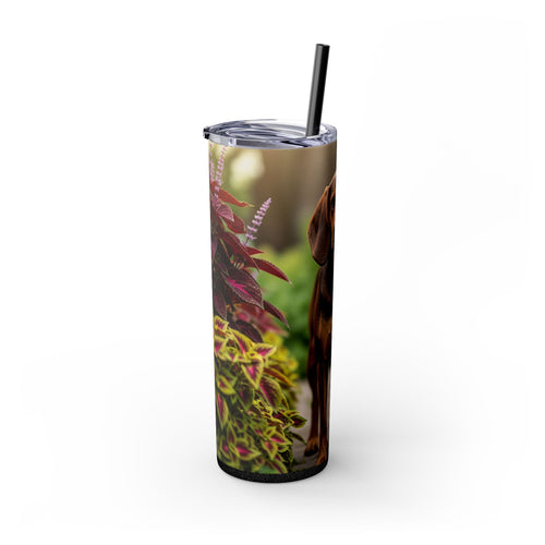 Skinny Tumbler with Straw – 20 oz Stainless Steel Cup
