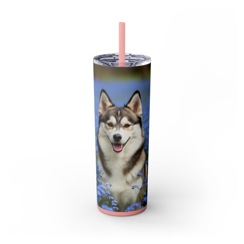 Skinny Tumbler with Straw – 20 oz Stainless Steel Cup