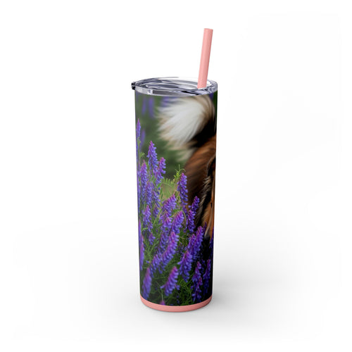 Skinny Tumbler with Straw – 20 oz Stainless Steel Cup