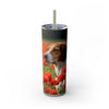 Skinny Tumbler with Straw – 20 oz Stainless Steel Cup