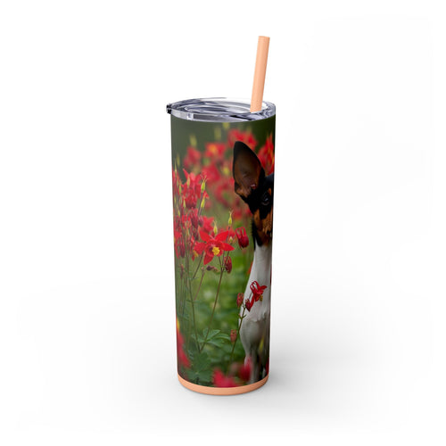 Skinny Tumbler with Straw – 20 oz Stainless Steel Cup