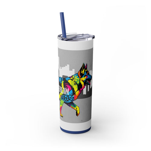 Skinny Tumbler with Straw – 20 oz Stainless Steel Cup