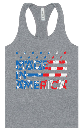Made in America Women's Racerback Tank