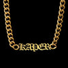 Personalized stainless steel Cuban necklace and bracelet set