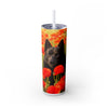 Skinny Tumbler with Straw – 20 oz Stainless Steel Cup