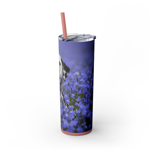 Skinny Tumbler with Straw – 20 oz Stainless Steel Cup