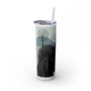 Skinny Tumbler with Straw – 20 oz Stainless Steel Cup