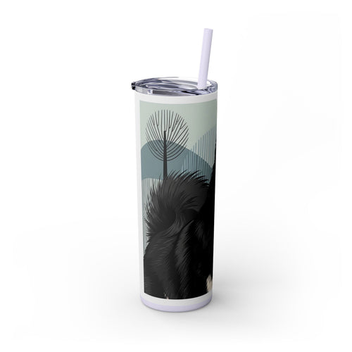 Skinny Tumbler with Straw – 20 oz Stainless Steel Cup
