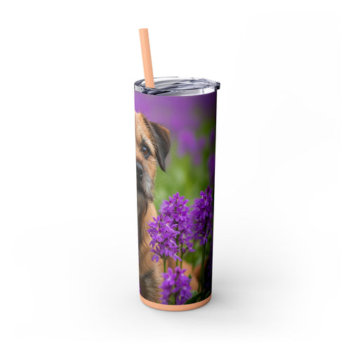 Skinny Tumbler with Straw – 20 oz Stainless Steel Cup