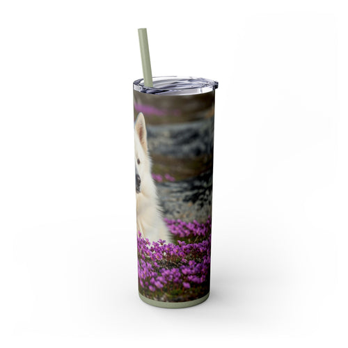 Skinny Tumbler with Straw – 20 oz Stainless Steel Cup
