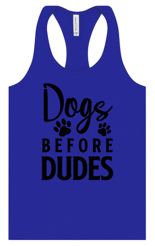 Dogs Before Dudes Women's Racerback Tank