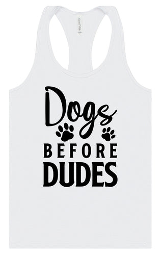 Dogs Before Dudes Women's Racerback Tank