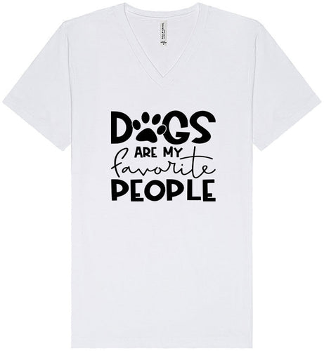 Dogs Are My Favorite People Unisex V-Neck Shirt