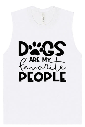 Dogs Are My Favorite People Muscle Tank