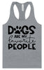 Dogs Are My Favorite People Women's Racerback Tank