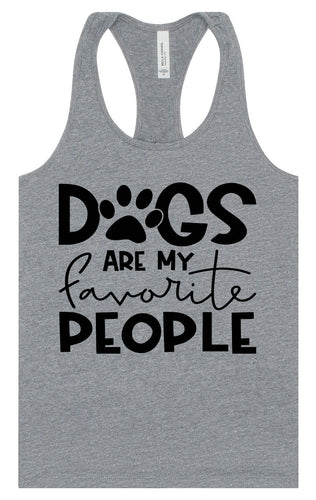 Dogs Are My Favorite People Women's Racerback Tank