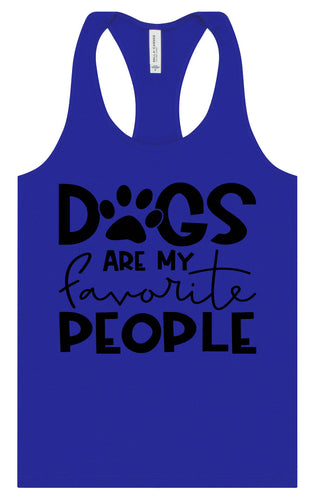 Dogs Are My Favorite People Women's Racerback Tank