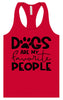 Dogs Are My Favorite People Women's Racerback Tank
