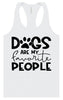 Dogs Are My Favorite People Women's Racerback Tank