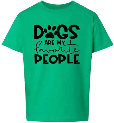 Dogs Are My Favorite People Children's Gildan Soft Shirt