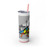 Skinny Tumbler with Straw – 20 oz Stainless Steel Cup