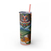 Skinny Tumbler with Straw – 20 oz Stainless Steel Cup