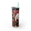 Skinny Tumbler with Straw – 20 oz Stainless Steel Cup