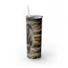 Skinny Tumbler with Straw – 20 oz Stainless Steel Cup