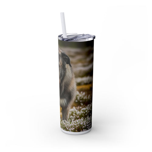 Skinny Tumbler with Straw – 20 oz Stainless Steel Cup