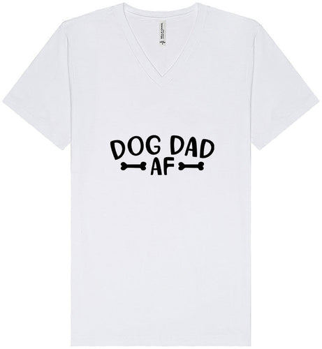 Dog Dad AF Unisex V-Neck Shirt
