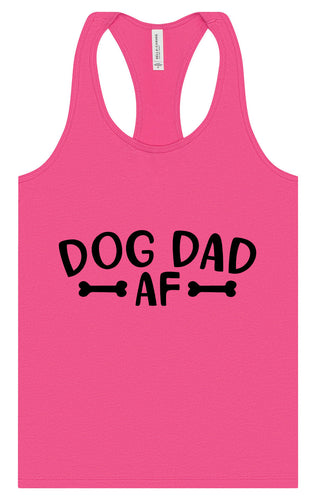 Dog Dad AF Women's Racerback Tank