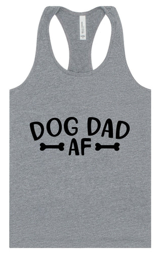 Dog Dad AF Women's Racerback Tank