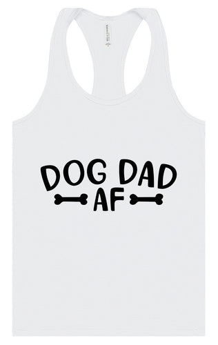 Dog Dad AF Women's Racerback Tank