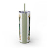 Skinny Tumbler with Straw – 20 oz Stainless Steel Cup