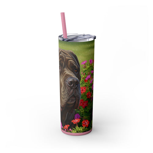 Skinny Tumbler with Straw – 20 oz Stainless Steel Cup
