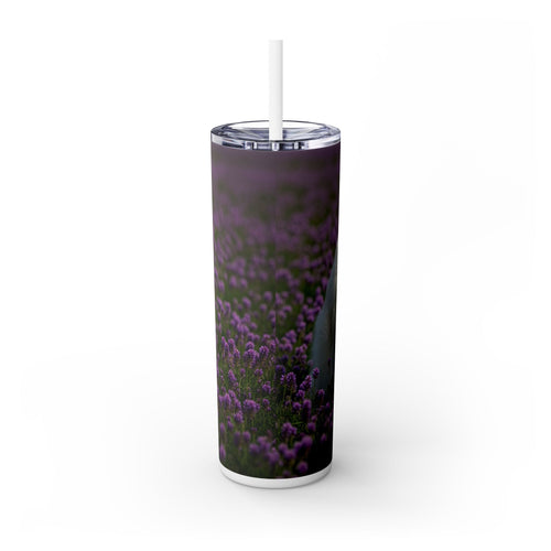 Skinny Tumbler with Straw – 20 oz Stainless Steel Cup