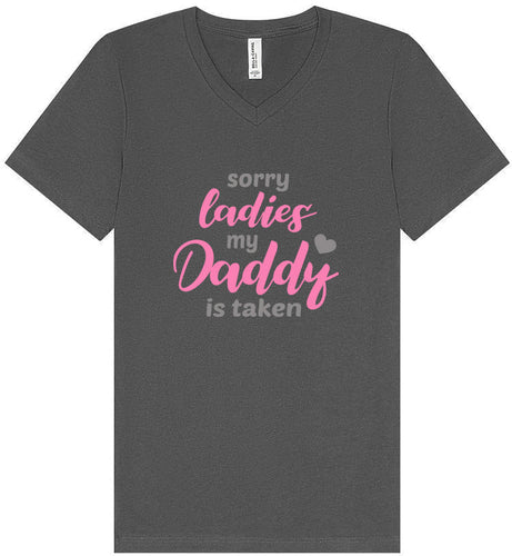 Daddy is Taken Unisex V-Neck Shirt