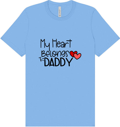 My Heart Belongs to Daddy Adult Bella Canvas Shirt