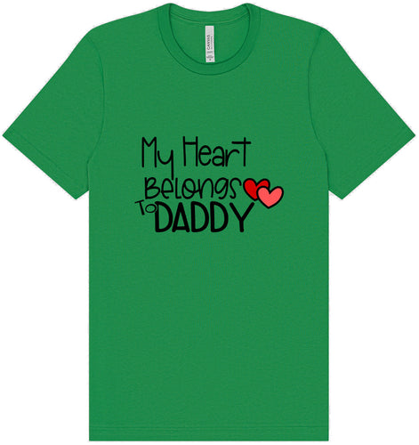 My Heart Belongs to Daddy Adult Bella Canvas Shirt