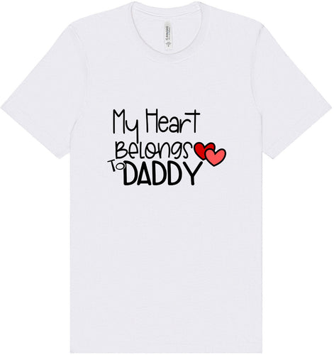 My Heart Belongs to Daddy Adult Bella Canvas Shirt