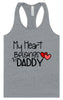 My Heart Belongs to Daddy Women's Racerback Tank