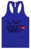 My Heart Belongs to Daddy Women's Racerback Tank