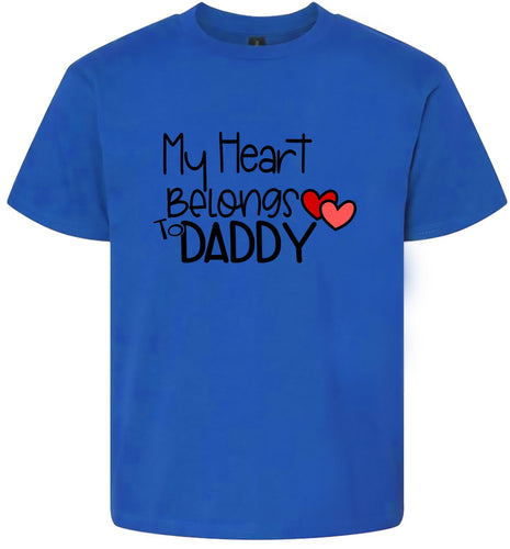 My Heart Belongs to Daddy Children's Gildan Soft Shirt