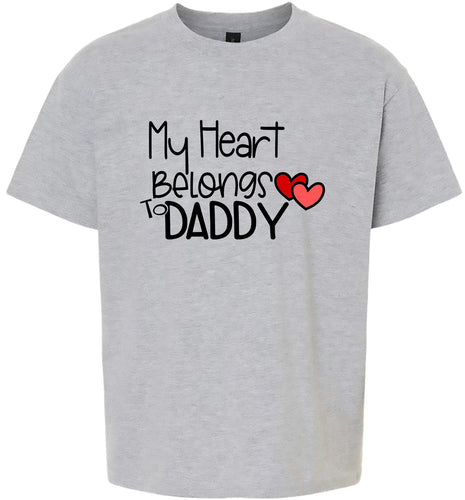 My Heart Belongs to Daddy Children's Gildan Soft Shirt